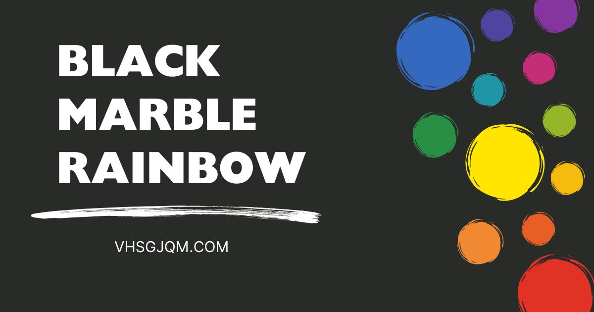 black marble rainbow